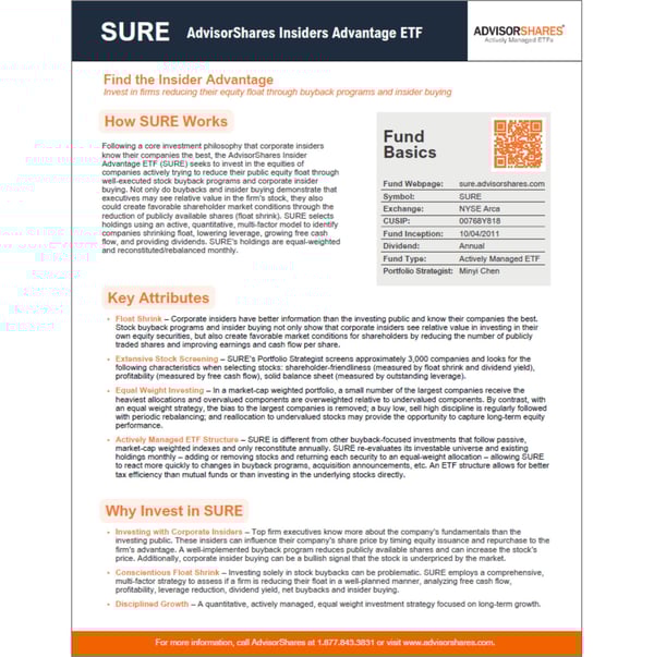SURE: Investing in the Sweet Spot
